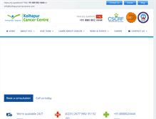 Tablet Screenshot of kolhapurcancercentre.com